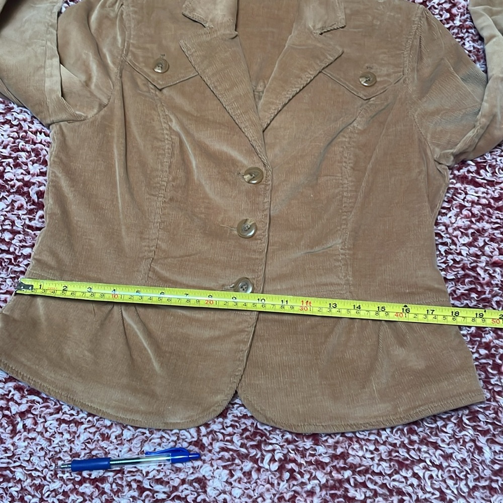 Vintage Y2K Women's Brown Corduroy Jacket - Picture 13 of 16